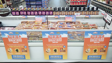 Hy-Vee Johnsonville 'Best of the Backyard' Cooler Display
